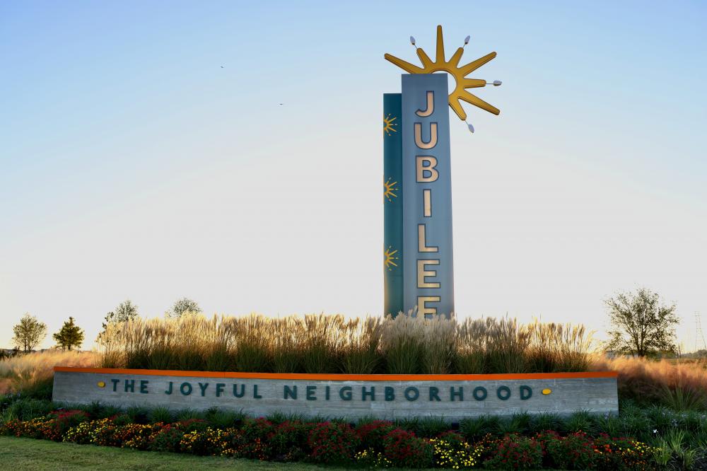 The design of Jubilee's monument is part of its positive, uplifting environment.