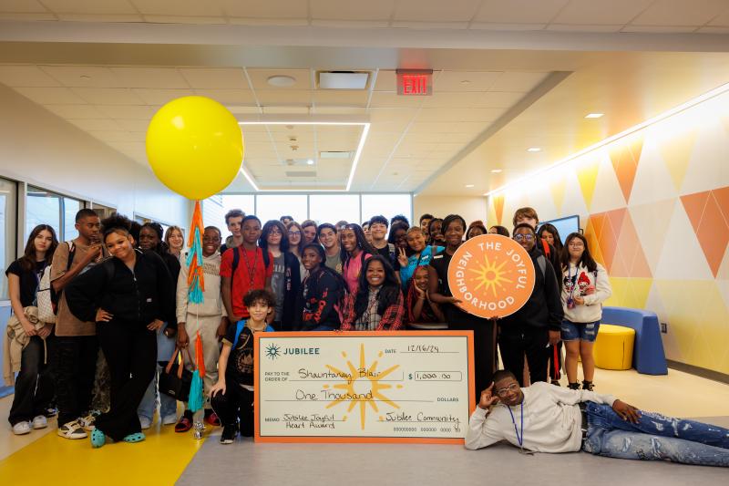 Jubilee Celebrates the Third Consecutive Semester of the $1,000 Joyful Heart Award