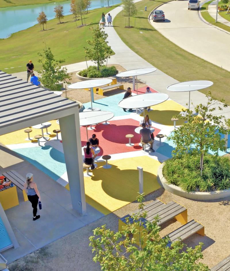 Residents can easily connect with their neighbors in Jubilee over healthy food